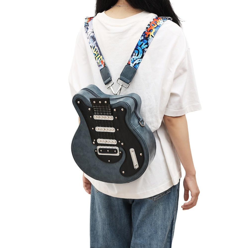 Crossbody Bag for Women – Guitar Shaped Y2k Punk Style – detail view 16
