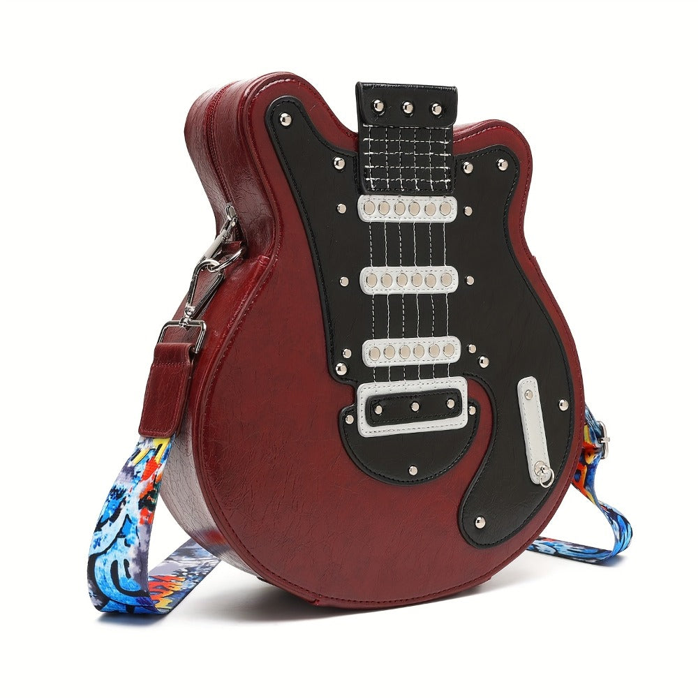 Crossbody Bag for Women – Guitar Shaped Y2k Punk Style – detail view 3