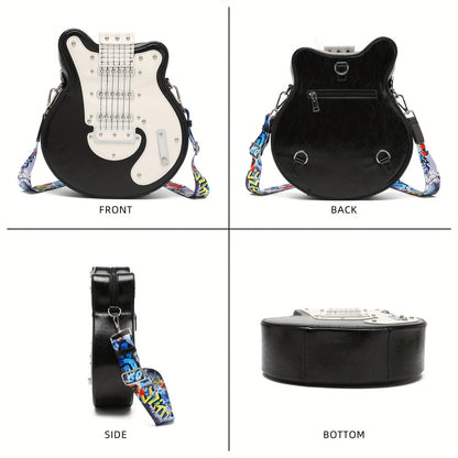 Crossbody Bag for Women – Guitar Shaped Y2k Punk Style – detail view 23