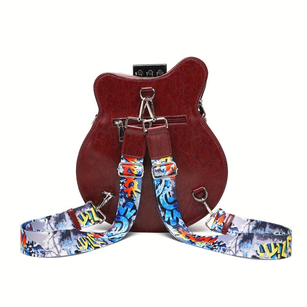 Crossbody Bag for Women – Guitar Shaped Y2k Punk Style – detail view 9