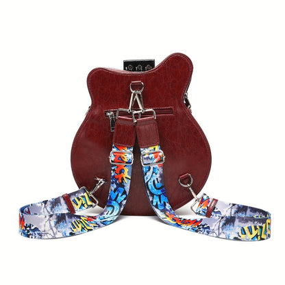 Crossbody Bag for Women – Guitar Shaped Y2k Punk Style – detail view 9