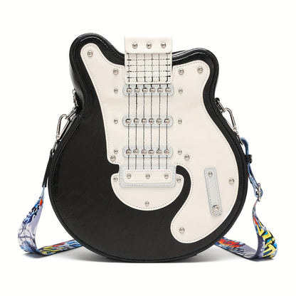 Crossbody Bag for Women – Guitar Shaped Y2k Punk Style – detail view 10