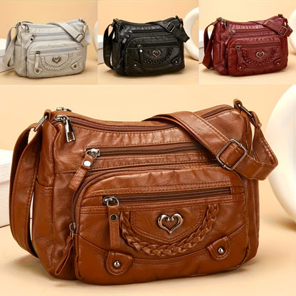 Crossbody Bag for Women – Large Capacity, Adjustable Strap, for Work – front view