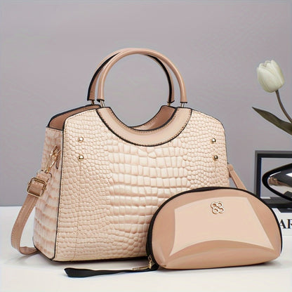 Crossbody Bag for Women – Large Capacity, Crocodile Print Large Capacity Set – detail view 18