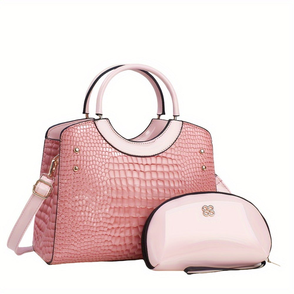 Crossbody Bag for Women – Large Capacity, Crocodile Print Large Capacity Set – detail view 27