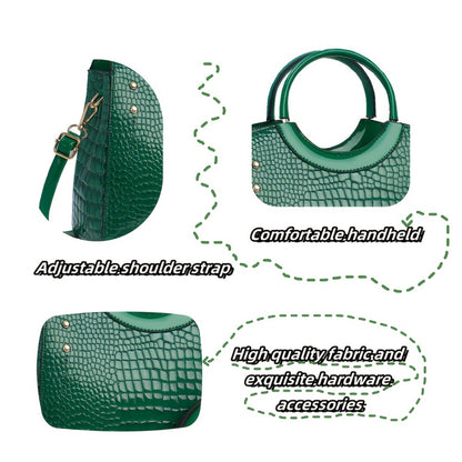 Crossbody Bag for Women – Large Capacity, Crocodile Print Large Capacity Set – detail view 12