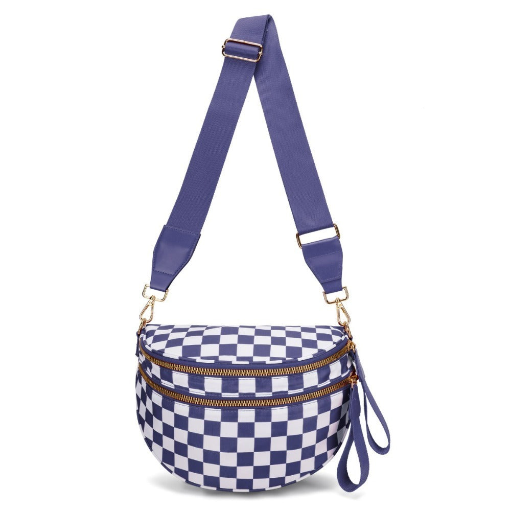 Crossbody Bag for Women – Large Capacity, Plaid Large Capacity Drawstring Closure – detail view 25