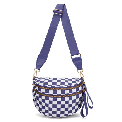 Crossbody Bag for Women – Large Capacity, Plaid Large Capacity Drawstring Closure – detail view 25