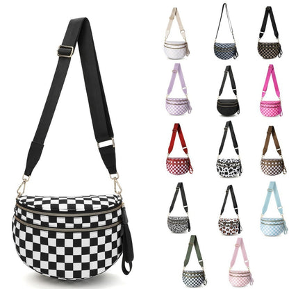 Crossbody Bag for Women – Large Capacity, Plaid Large Capacity Drawstring Closure – detail view 33