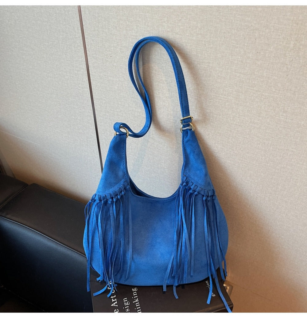 Crossbody Bag for Women – Large Capacity, Vintage Dumpling Large Capacity Tassel – detail view 19
