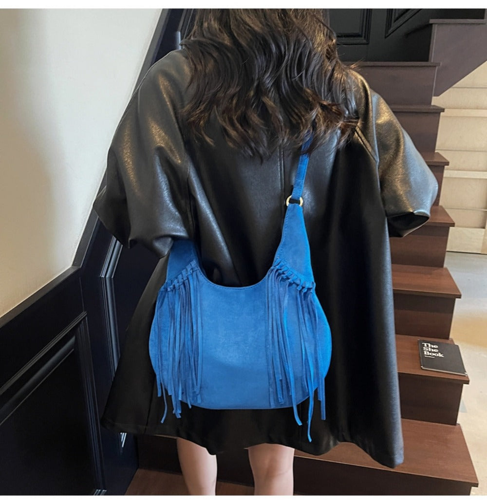 Crossbody Bag for Women – Large Capacity, Vintage Dumpling Large Capacity Tassel – detail view 30
