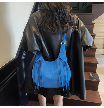 Crossbody Bag for Women – Large Capacity, Vintage Dumpling Large Capacity Tassel – detail view 30