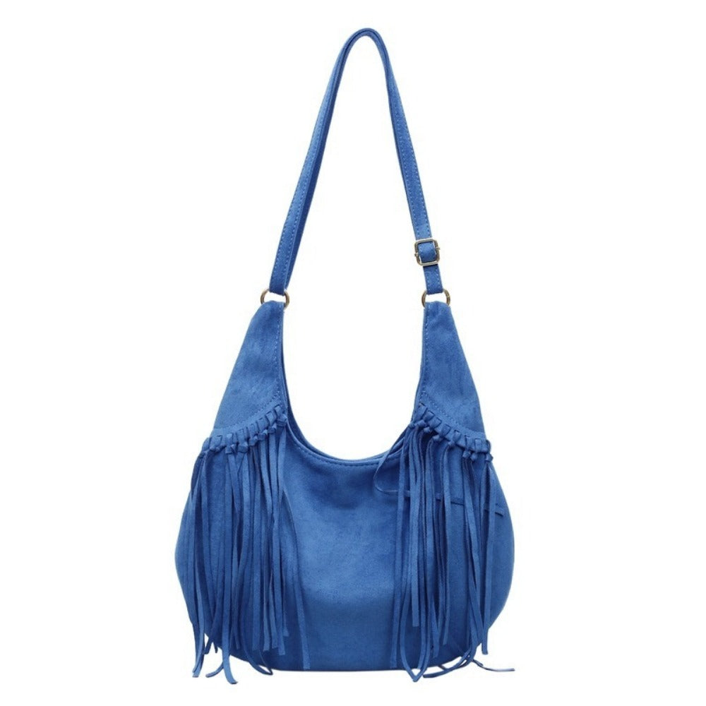 Crossbody Bag for Women – Large Capacity, Vintage Dumpling Large Capacity Tassel – detail view 8