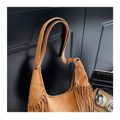 Crossbody Bag for Women – Large Capacity, Vintage Dumpling Large Capacity Tassel – detail view 9