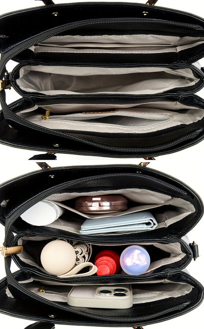Crossbody Bag for Women – Large Capacity, Vintage Large Capacity Layer Zipper – detail view 21