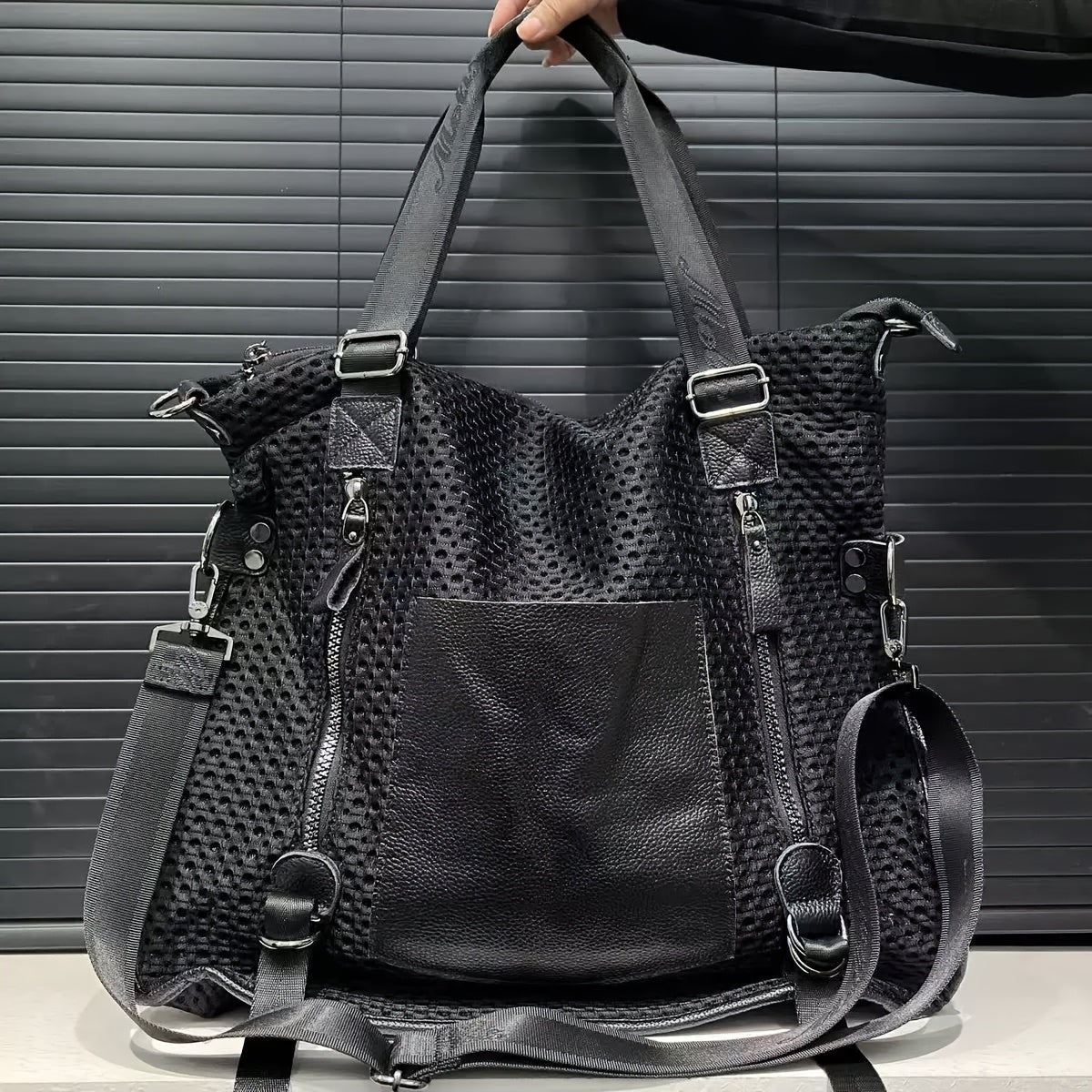 Crossbody Bag for Women – Large Capacity, Convertible, for Travel & Work – front view - product view 9
