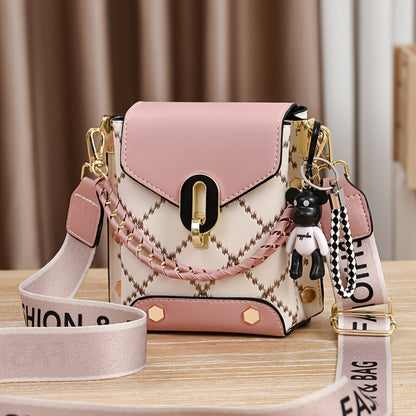 Crossbody Bag for Women – Mini, Mini Plaid Luxury Style Flap – detail view 7
