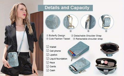Crossbody Bag for Women – Mini, Lightweight, Adjustable Strap – detail view 17