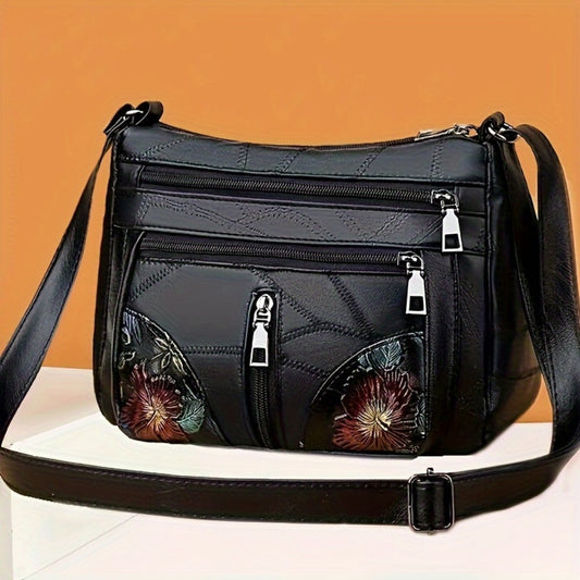 Crossbody Bag for Women – Nylon, Adjustable Strap – front view