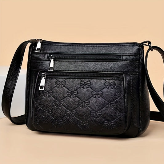 Crossbody Bag for Women – Nylon, Multi-Pocket, Large Capacity, Adjustable Strap – front view
