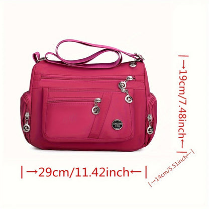 Crossbody Bag for Women – Nylon, Multi Pocket, Lightweight, Waterproof – detail view 3
