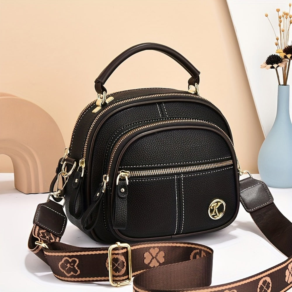 Crossbody Bag for Women – Polyester, Adjustable Strap, for Everyday Use – front view