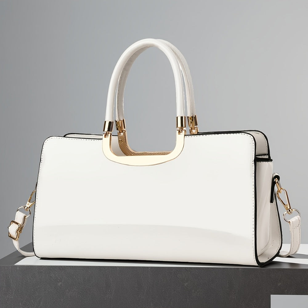 Crossbody Bag for Women – Polyester, Croc Print Glossy Evening Way – detail view 15