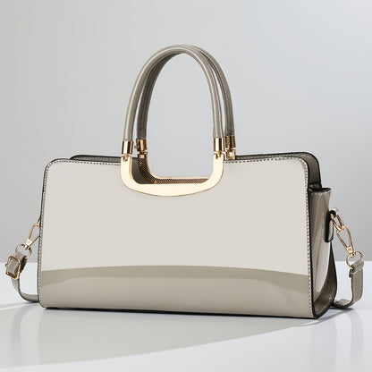 Crossbody Bag for Women – Polyester, Croc Print Glossy Evening Way – detail view 16