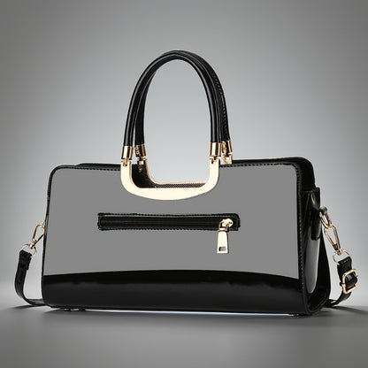 Crossbody Bag for Women – Polyester, Croc Print Glossy Evening Way – detail view 5