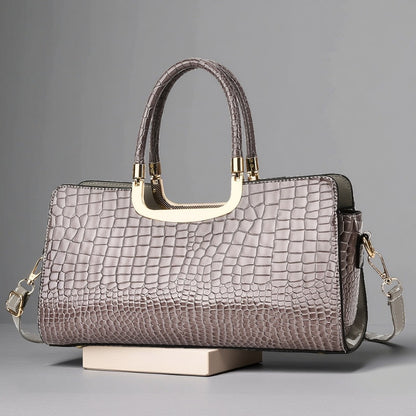 Crossbody Bag for Women – Polyester, Croc Print Glossy Evening Way – detail view 28
