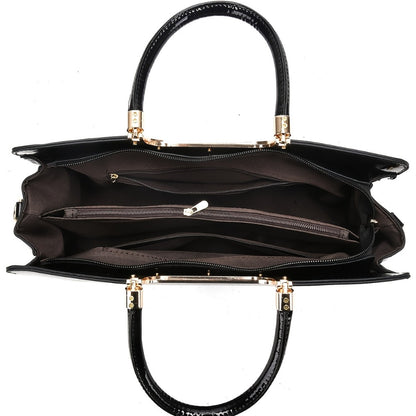 Crossbody Bag for Women – Polyester, Croc Print Glossy Evening Way – detail view 9