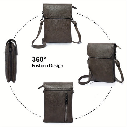 Crossbody Bag for Women – 7 Colors, PU Leather, Adjustable Strap – detail view 18