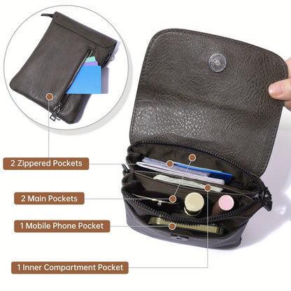 Crossbody Bag for Women – 7 Colors, PU Leather, Adjustable Strap – detail view 19