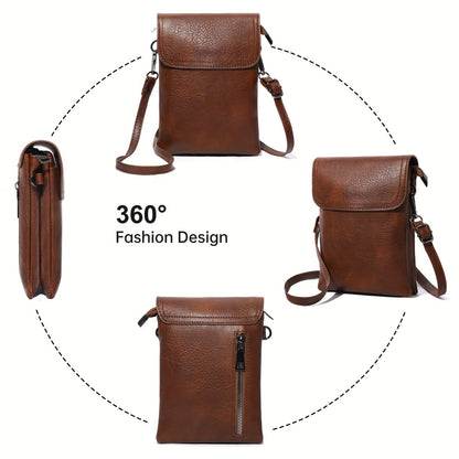 Crossbody Bag for Women – 7 Colors, PU Leather, Adjustable Strap – detail view 8