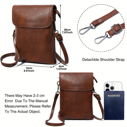 Crossbody Bag for Women – 7 Colors, PU Leather, Adjustable Strap – detail view 10