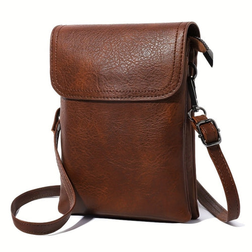 Crossbody Bag for Women – 7 Colors, PU Leather, Adjustable Strap – front view