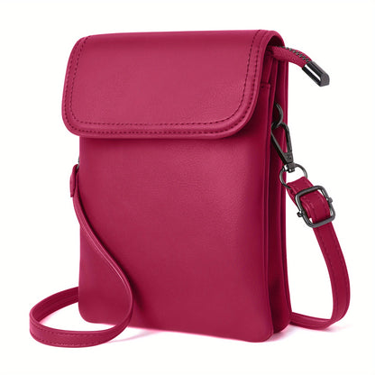 Crossbody Bag for Women – 7 Colors, PU Leather, Adjustable Strap – front view - product view 22