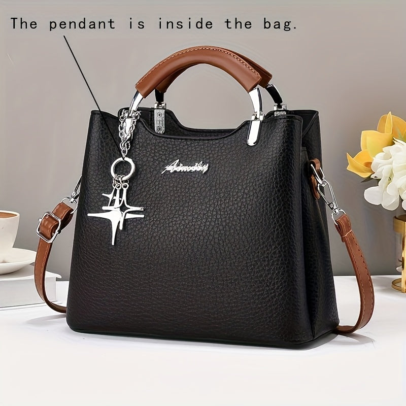 Crossbody Bag for Women – PU Leather, Adjustable Strap, for Work – alternate view