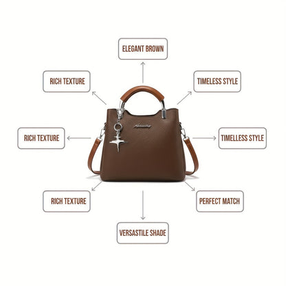 Crossbody Bag for Women – PU Leather, Adjustable Strap, for Work – detail view 11