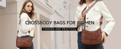 Crossbody Bag for Women – 7 Colors, PU Leather, Adjustable Strap – detail view 17