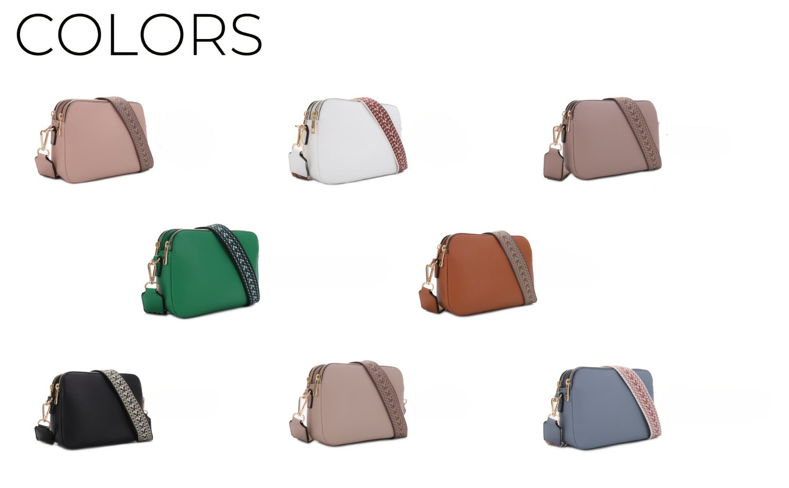 Crossbody Bag for Women – 8 Colors, PU Leather, for Everyday Use – detail view 18