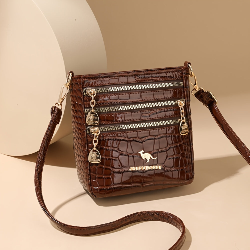 Crossbody Bag for Women – PU Leather, Adjustable Strap, Compact, for Everyday Use – detail view 14
