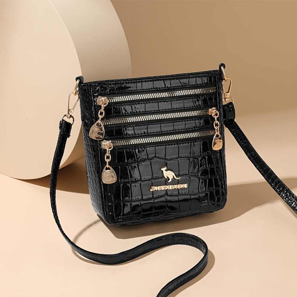 Crossbody Bag for Women – PU Leather, Adjustable Strap, Compact, for Everyday Use – detail view 4