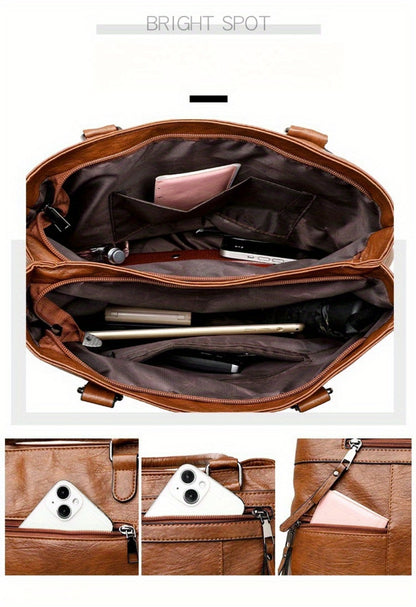 Crossbody Bag for Women – PU Leather, Multi-Pocket – detail view 15