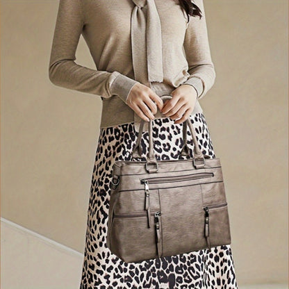 Crossbody Bag for Women – PU Leather, Multi-Pocket – detail view 17