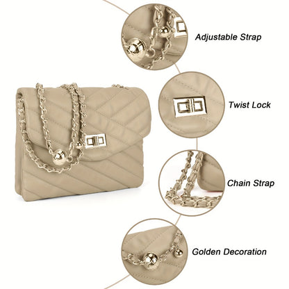Crossbody Bag for Women – PU Leather, Quilted, for Travel & Everyday Use – detail view 20