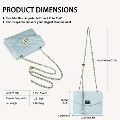 Crossbody Bag for Women – PU Leather, Quilted, for Travel & Everyday Use – detail view 30