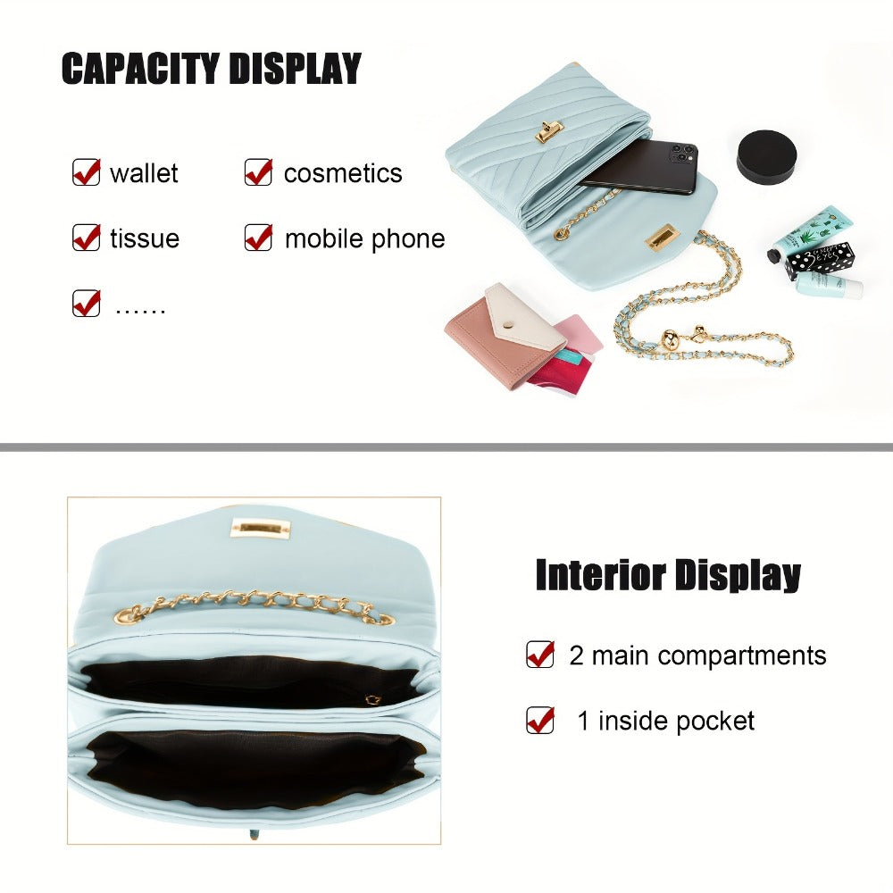 Crossbody Bag for Women – PU Leather, Quilted, for Travel & Everyday Use – detail view 31