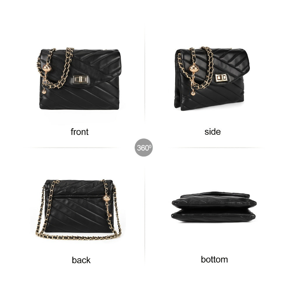 Crossbody Bag for Women – PU Leather, Quilted, for Travel & Everyday Use – detail view 9
