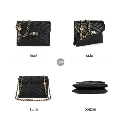 Crossbody Bag for Women – PU Leather, Quilted, for Travel & Everyday Use – detail view 9